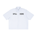 STILL HERE GLOBE button up boxy T
